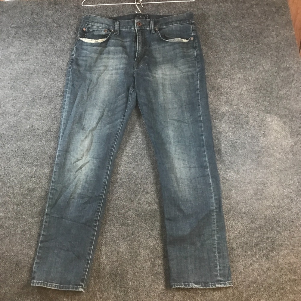 Lucky Brand 121 Heritage Slim Jeans Mens 34x30 (Fits 35x29) Blue Denim Stretch